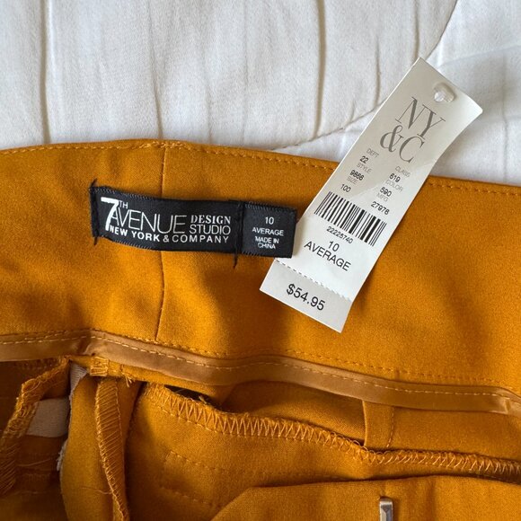 New York & Company Mustard Boot Cut Pants - Picture 5 of 11